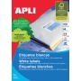 Etykiety uniwersalne APLI, 105x37mm, prostokątne, białe 100 ark., Etykiety samoprzylepne, Papier i etykiety