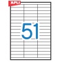 Universal Labels APLI 70x16. 9mm, rectangle, white, 100 sheets