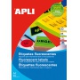 Fluorescent Labels APLI, 64x33. 9mm, rounded, orange