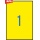 Etykiety kolorowe APLI,  210x297mm,  prostokątne,  żółte,  20 ark.