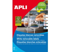 Multipurpose Labels APLI, 35.6x16.9mm, FSC, reusable, 25 sheets, white
