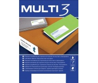 Etykiety uniwersalne MULTI 3,70x37mm, prostokątne, białe 100 ark., Etykiety samoprzylepne, Papier i etykiety