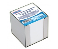 Kostka DONAU nieklejona, w pudełku, 95x95x95mm, ok. 800 kart., biała, Kostki, Papier i etykiety