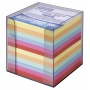 Note Cube Cards DONAU, in a box, 95x95x95mm, ca 800 cards, mix color, Cube Pads, Paper and labels, Eco-recycled