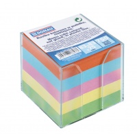 Note Cube Cards DONAU, in a box, 95x95x95mm, assorted colours