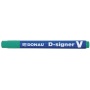 Permanent Marker D-Signer V chisel 2-4mm (line) green