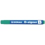 Whiteboard Marker DONAU D-Signer B, round, 2-4mm (line), green