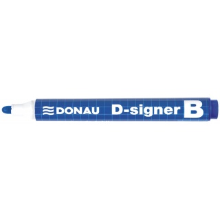 Marker do tablic DONAU D-Signer B, okrągły, 2-4mm (linia), niebieski, Markery, Artykuły do pisania i korygowania