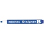 Whiteboard Marker DONAU D-Signer B, round, 2-4mm (line), blue