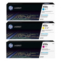 Zestaw trzech tonerów HP 410X | 3 x 5000 str | CMY, Tonery, Materiały eksploatacyjne
