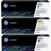 Zestaw trzech tonerów HP 201X | 3 x 2300 str | CMY, Tonery, Materiały eksploatacyjne