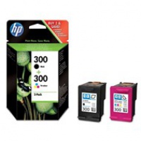 Zestaw dwóch tuszy HP 300 do Deskjet D1660/2560/5560 | 200(BK), 165(COL) | CMY/K, Tusze, Materiały eksploatacyjne