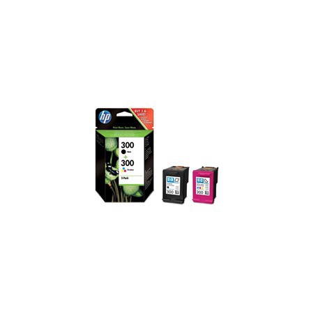 Zestaw dwóch tuszy HP 300 do Deskjet D1660/2560/5560 | 200(BK), 165(COL) | CMY/K, Tusze, Materiały eksploatacyjne