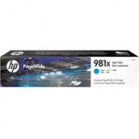 Tusz HP 981XL do PageWide Color 556dn | 10 000 str. | cyan, Tusze, Materiały eksploatacyjne