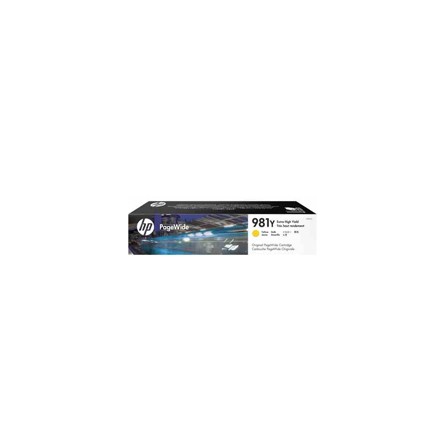 Tusz HP 981XXL Extra HY do PageWide Color 556dn | 16 000 str. | yellow, Tusze, Materiały eksploatacyjne