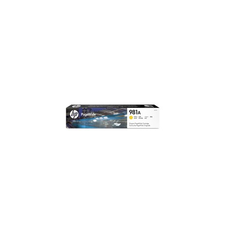 Tusz HP 981A do PageWide Color 556dn | 6 000 str. | yellow, Tusze, Materiały eksploatacyjne