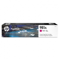 Tusz HP 981A do PageWide Color 556dn | 6 000 str. | magenta, Tusze, Materiały eksploatacyjne