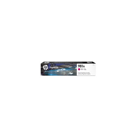 Tusz HP 981A do PageWide Color 556dn | 6 000 str. | magenta, Tusze, Materiały eksploatacyjne