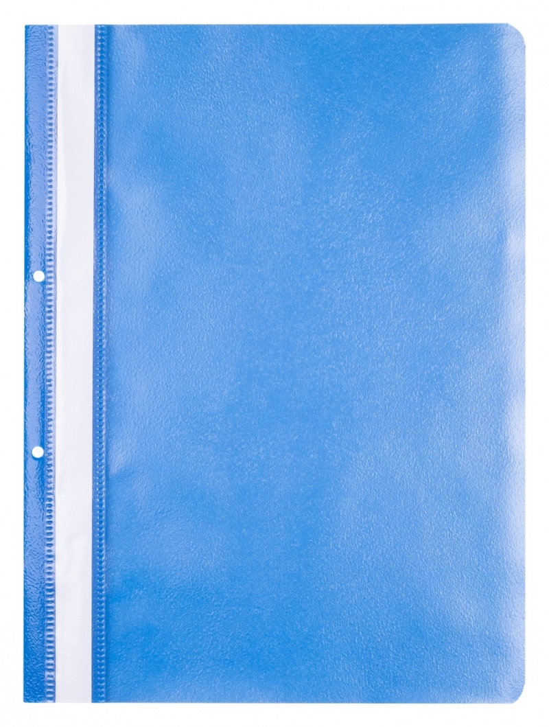 Skoroszyt OFFICE PRODUCTS, PP, A4, 2 otwory, 100/170mikr., wpinany, niebieski, Skoroszyty podstawowe, Archiwizacja dokumentów