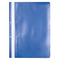 Skoroszyt OFFICE PRODUCTS, PP, A4, 2 otwory, 100/170mikr., wpinany, granatowy