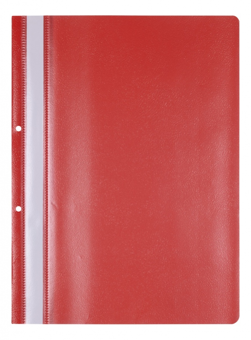 Skoroszyt OFFICE PRODUCTS, PP, A4, 2 otwory, 100/170mikr., wpinany, czerwony, Skoroszyty podstawowe, Archiwizacja dokumentów
