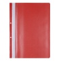 Skoroszyt OFFICE PRODUCTS, PP, A4, 2 otwory, 100/170mikr., wpinany, czerwony, Skoroszyty podstawowe, Archiwizacja dokumentów