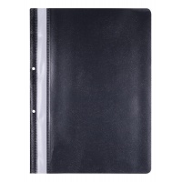 Skoroszyt OFFICE PRODUCTS, PP, A4, 2 otwory, 100/170mikr., wpinany, czarny, Skoroszyty podstawowe, Archiwizacja dokumentów