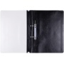 Skoroszyt OFFICE PRODUCTS, PP, A4, 2 otwory, 100/170mikr., wpinany, czarny, Skoroszyty podstawowe, Archiwizacja dokumentów