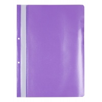 Skoroszyt OFFICE PRODUCTS, PP, A4, 2 otwory, 100/170mikr., wpinany, fioletowy