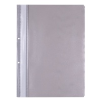Skoroszyt OFFICE PRODUCTS, PP, A4, 2 otwory, 100/170mikr., wpinany, szary