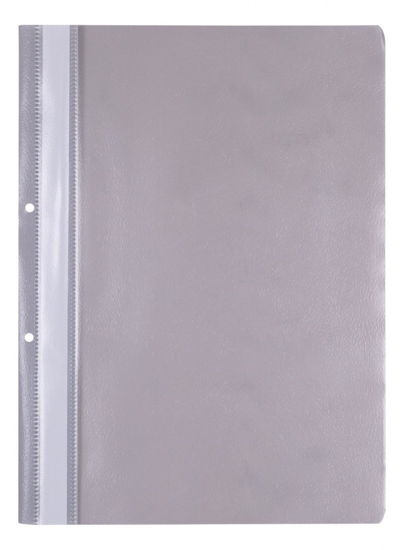 Skoroszyt OFFICE PRODUCTS, PP, A4, 2 otwory, 100/170mikr., wpinany, szary, Skoroszyty podstawowe, Archiwizacja dokumentów