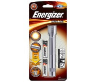 Latarka ENERGIZER Metal + 2szt. baterii AA, srebrna, Latarki, Urządzenia i maszyny biurowe