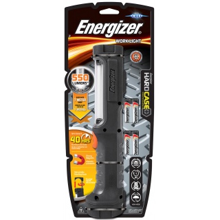 Latarka ENERGIZER Hard Case Pro Work + 4szt. baterii AA, czarna, Latarki, Urządzenia i maszyny biurowe