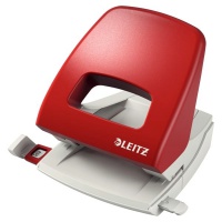 Dziurkacz duży Leitz, czerwony, 10 lat gwarancji, 25 kartek, Dziurkacze, Drobne akcesoria biurowe