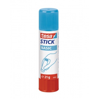 KLEJ W SZTYFCIE TESA BASIC 21G, Kleje, Drobne akcesoria biurowe