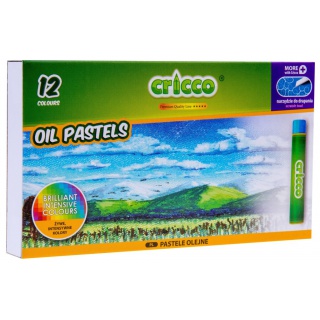 PASTELE OLEJNE CRICCO 12 KOL., Plastyka, Artykuły szkolne