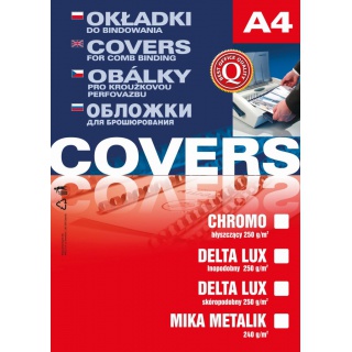 Karton CHROMO A4 biały 100 szt./op., Akcesoria do laminacji i bindowania, Prezentacja