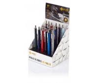 Długopis automatyczny Zenith 7 - display 20 sztuk, mix kolorów standardowych, Długopisy, Artykuły do pisania i korygowania