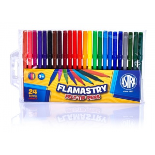 Flamastry Astra CX - 24 kolory, Plastyka, Artykuły szkolne
