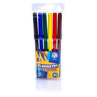 Flamastry Astra CX - 6 kolorów, Plastyka, Artykuły szkolne