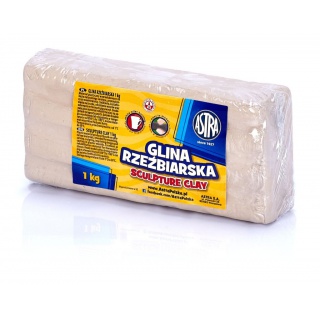 Glina rzeźbiarska Astra 1 kg, Produkty kreatywne, Artykuły szkolne