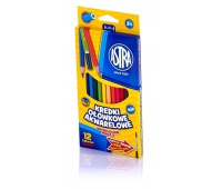 Kredki ołówkowe akwarelowe Astra 12 kolorów, Plastyka, Artykuły szkolne