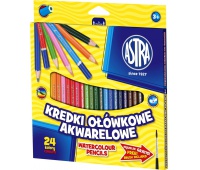 Kredki ołówkowe akwarelowe Astra 24 kolory, Plastyka, Artykuły szkolne
