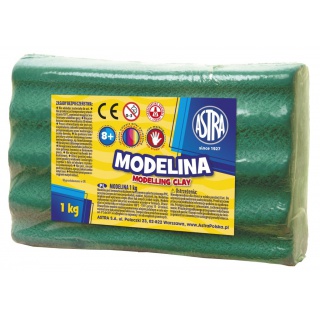 Modelina Astra 1 kg zielona, Produkty kreatywne, Artykuły szkolne