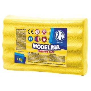 Modelina Astra 1 kg żółta, Produkty kreatywne, Artykuły szkolne