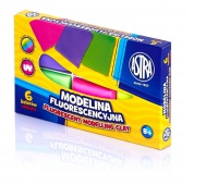 Modelina fluorescencyjna Astra 6 kolorów, Produkty kreatywne, Artykuły szkolne