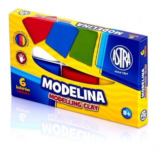 Modelina standard Astra 6 kolorów, Produkty kreatywne, Artykuły szkolne