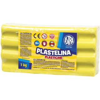 Plastelina Astra 1 kg cytrynowa, Produkty kreatywne, Artykuły szkolne