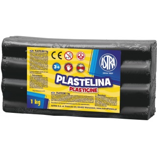 Plastelina Astra 1 kg czarna, Produkty kreatywne, Artykuły szkolne