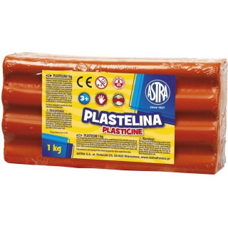 Plastelina Astra 1 kg czerwona, Produkty kreatywne, Artykuły szkolne
